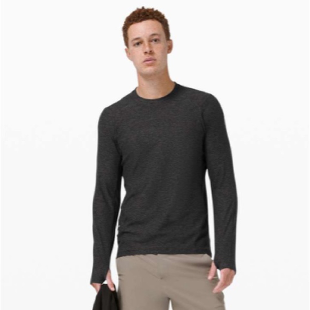 Lululemon Athletica Surge Warm Long Sleeve Graphite Grey Size XS